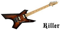 KILLER GUITARS KG-Exploder II Flame Top Brown Sunburst