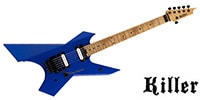 KILLER GUITARS KG-Prime 21 the spirit Matte blue metallic