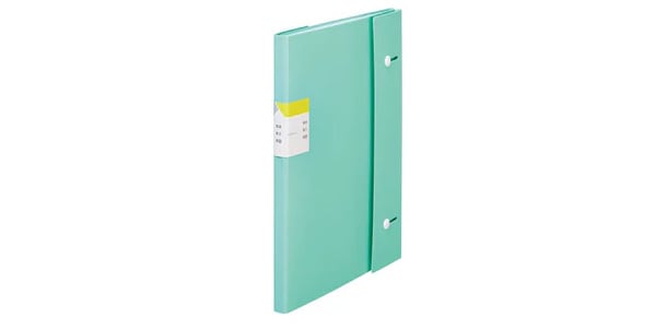KING JIM / Clear File KAKIKO Zig Zag Type 24 pockets - Mint Green