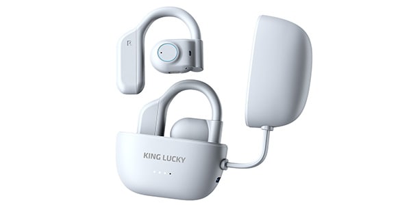 KING LUCKY ( キングラッキー )  / i31pro ホワイト 完全ワイヤレスイヤホン オープンイヤー空気