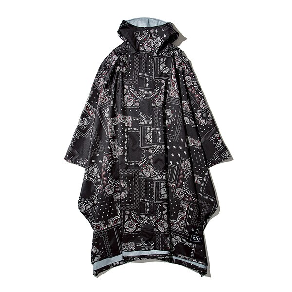 /K104-186　KiU RAIN PONCHO 〈MIGHTY〉　ペイズリー