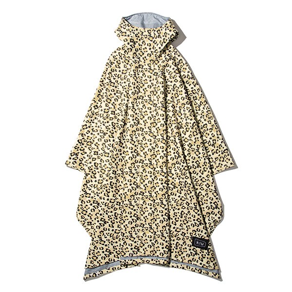 /K104-210　KiU RAIN PONCHO 〈MIGHTY〉　レオパードパターン