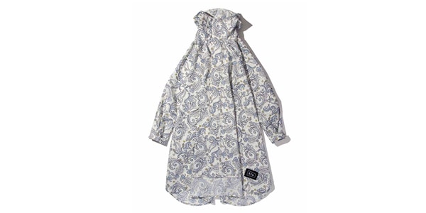 KiU/K163-222 KiU NEW STANDARD RAIN PONCHO カームペイズリー