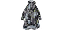 KiU K163-228 KiU NEW STANDARD RAIN PONCHO バンダナパッチワーク