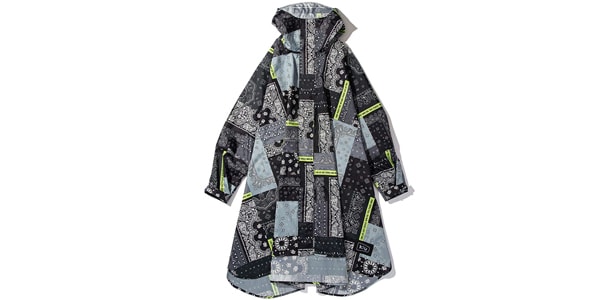 KiU/K163-228 KiU NEW STANDARD RAIN PONCHO バンダナパッチワーク