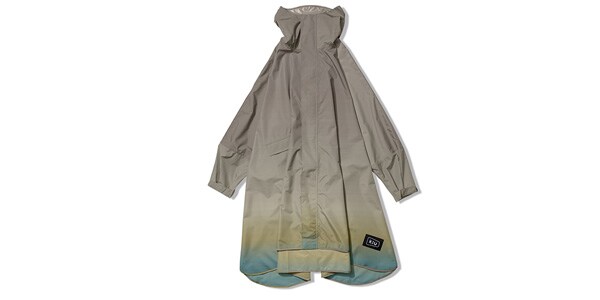 KiU/K163-266 NEW STANDARD RAIN PONCHO グラデーションベージュ