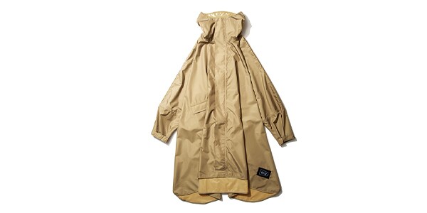 KiU/K163-911 KiU NEW STANDARD RAIN PONCHO ベージュ