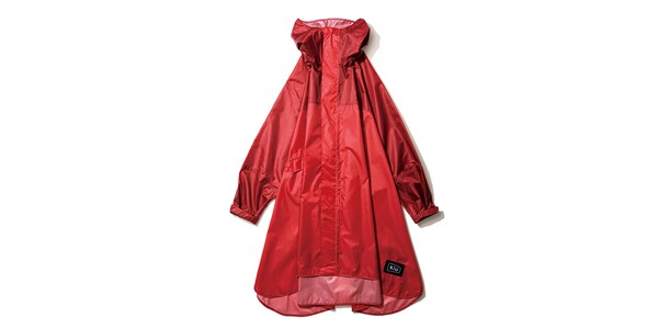 KiU/K163-927 KiU NEW STANDARD RAIN PONCHO レッド×レッド