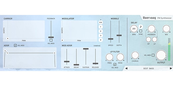 Klevgrand/Baervaag FMシンセサイザー音源