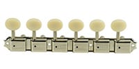 KLUSON / Kluson 6 On A Plate Oval Plastic Nickel RH