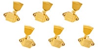 KLUSON 3+3 - METAL KEYSTONE - WAFFLEBACK - GOLD