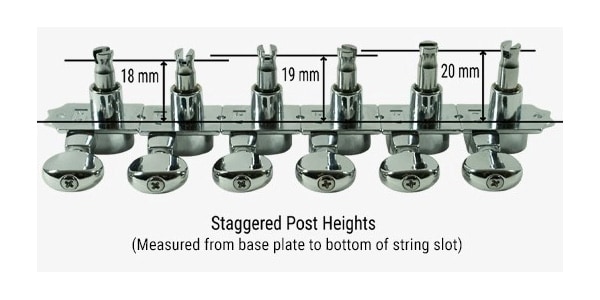 KLUSON / F-Mount Locking Revolution 6 In Line Staggered Posts Nickel画像4
