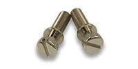 KLUSON STOP TAILPIECE STUDS (2) BRASS .781 IN. NICKEL