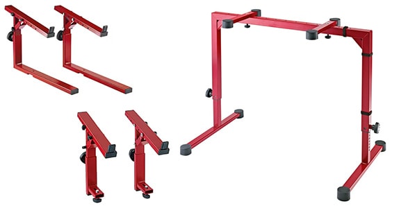 K&M / 18810 キーボードスタンド Omega Red 3段積みセット