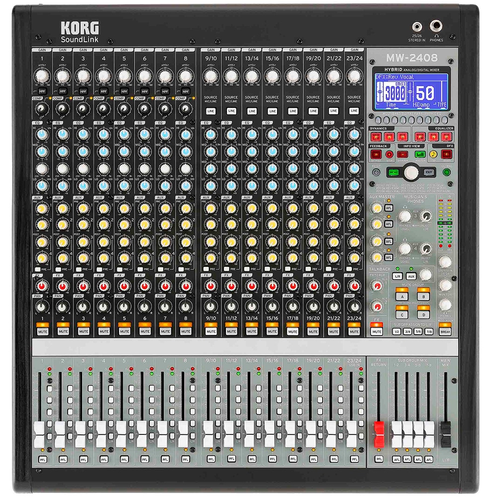 KORG/MW-2408 BK HYBRID ANALOG/DIGITAL MIXER