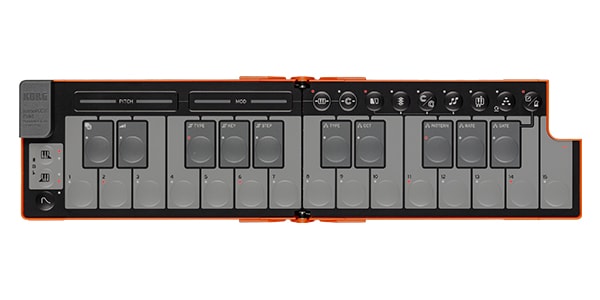 KORG ( コルグ ) nanoKEY Fold Lava Orange 折りたたみMIDI