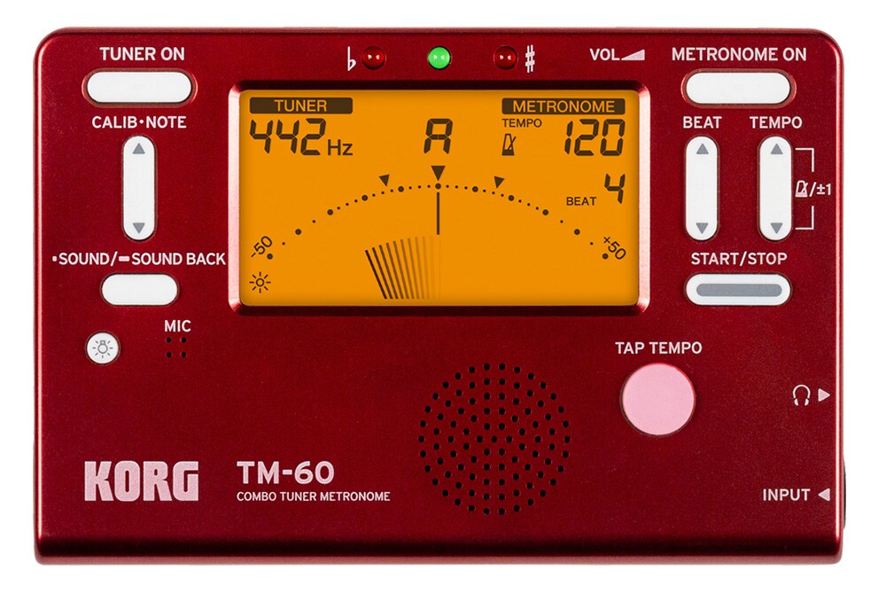 KORG/TM-60-RD チューナーメトロノーム