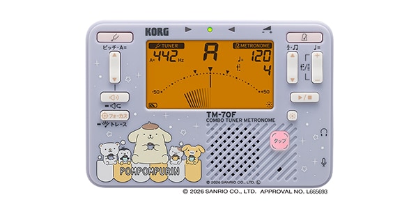 KORG ( コルグ ) / TM-70C SPN チューナー・メトロノーム ポムポムプリン