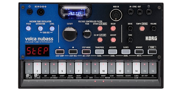 volca nubass Nutube搭載アシッド・ベース・マシン