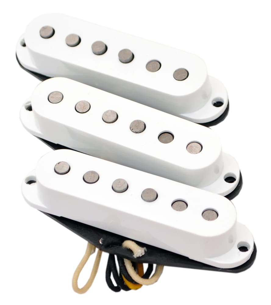 /S-5 Scooped Mid Range Stratocaster Pickups White