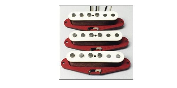 /1982 Red Bottom Epic Series Stratocaster Pickups Parchment