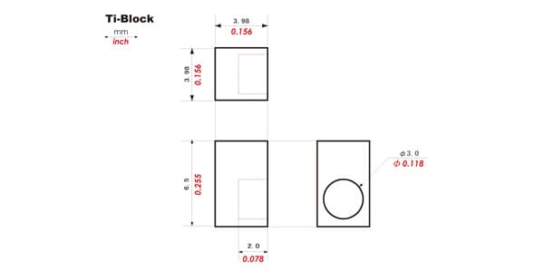 KTS / Ti-BLOCK / Insert Block for FRT Tremolo 1ピース画像2