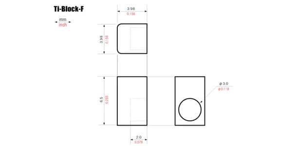 KTS / Ti-Block-F / Insert Block for Floyd Rose Style Tremolo (1) 画像3