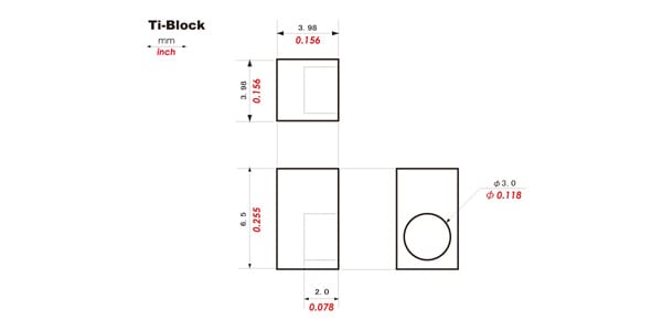 KTS / Ti-Block / Insert Block for Floyd Rose Style Tremolo 6ピース画像4