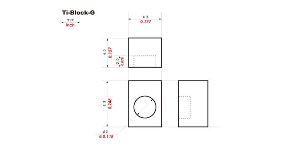 KTS / Ti-Block-G / Insert Block for Gotoh GE1996T Tremolo画像3