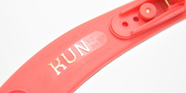 KUN / 3/4-1/2 Violin Shoulder Rest Collapsible Papaya画像4