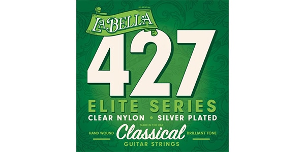 La Bella / 427 Elite - Clear Nylon, Silver-Plated