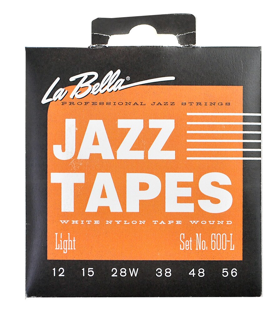 LA BELLA/600L Jazz Tapes White Nylon Light 12-56