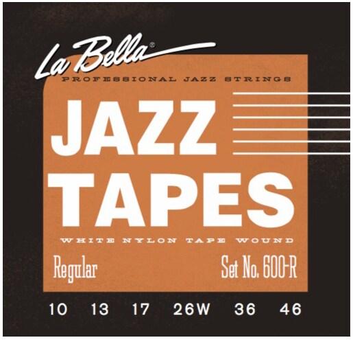 LA BELLA/600R White Jazz Tapes - Regular 10-46