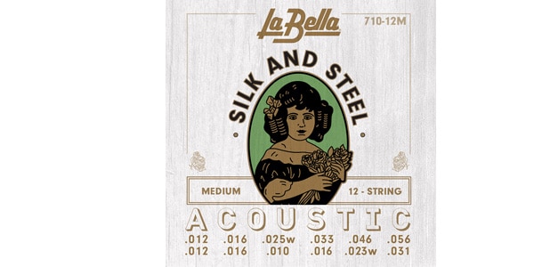 La Bella / 710-12M 12-String Silk & Steel - Medium