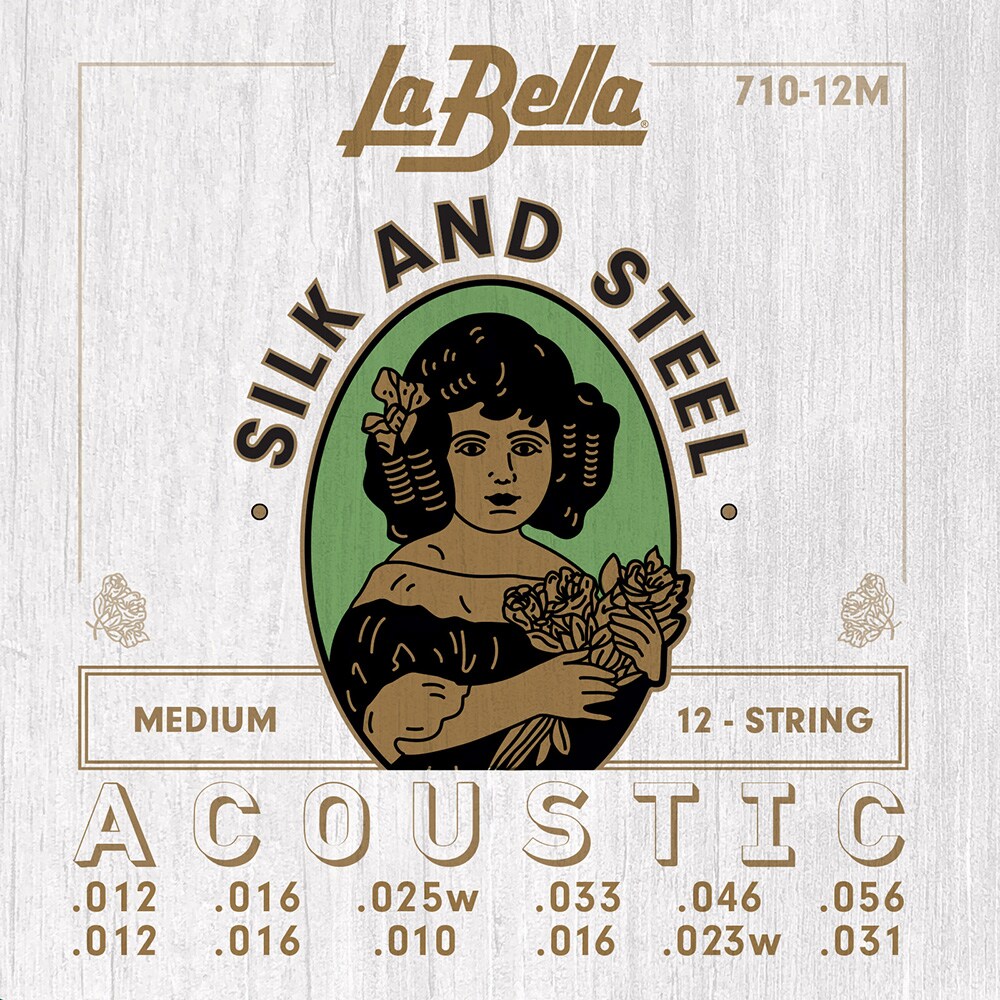 LA BELLA/710-12M 12-String Silk & Steel - Medium