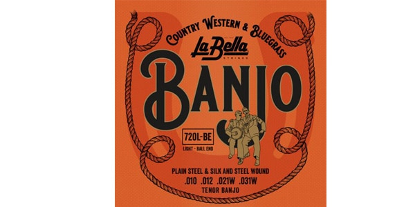 La Bella / 720L-BE Tenor Banjo, Light, Ball-Ends