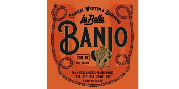 La Bella / 730L-BE 5-String Banjo, Light, Ball-Ends