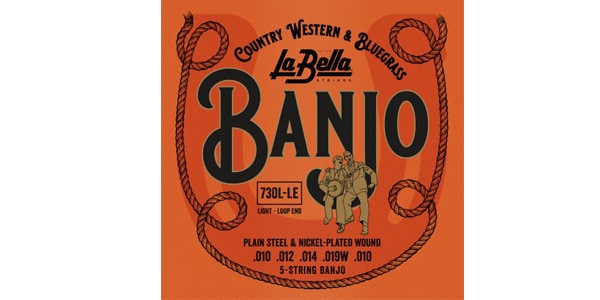 La Bella / 730L-LE 5-String Banjo, Light, Loop-Ends