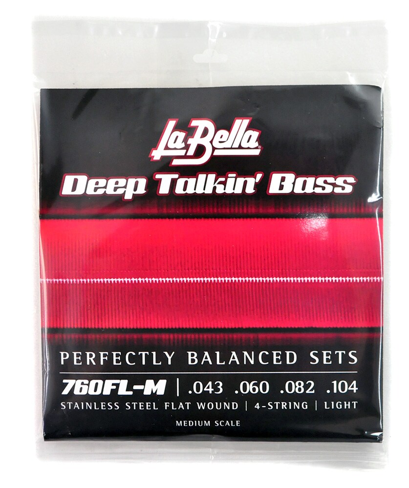 LA BELLA/760FL-M Deep Talkin’ Bass Flats Light 43-104 Medium Scale