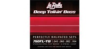 LA BELLA 760FL-TB Deep Talkin&#039; Bass Flat Wound Light 43-104 Thru-Body