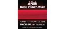 LA BELLA 760FM-TB Deep Talkin&#039; Bass FlatWound Medium 49-109 Thru-Body