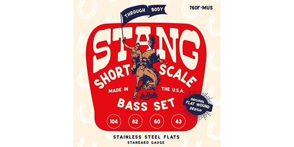 La Bella ( ラベラ )  / 760F-MUS Stainless Steel Flat Wound 30″ Scale