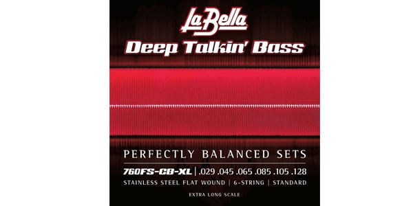 LA BELLA/760FS-CB-XL Deep Talkin' Bass Flats 6-String ExtraLong Scale