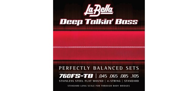 LA BELLA/760FS-TB Deep Talkin' Bass Flat Standard 45-105 Thru-Body