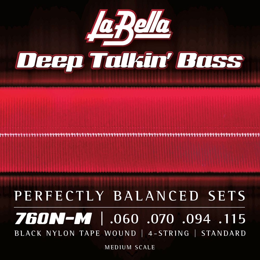 LA BELLA/760N-M Black Nylon Tape 60-115 Medium Scale