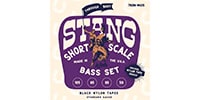 La Bella / 760N-MUS Stang Short Scale Thru Body - Black Nylon Tape