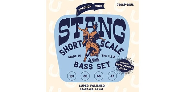 La Bella ( ラベラ )  / 760SP-MUS Stang Short Scale Thru Body - Super Polished
