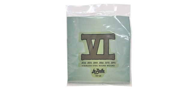 La Bella / 767-6S Bass VI Stainless Rounds 26-95
