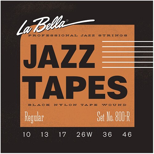 LA BELLA/800R Black Jazz Tapes - Regular 10-46