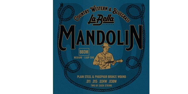 La Bella / 880M Mandolin, Phosphor Bronze - Medium